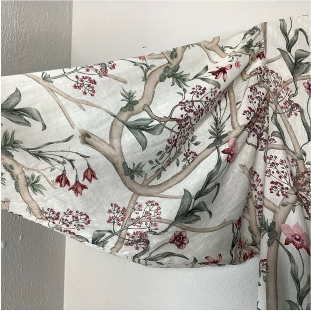 Johanna Ortiz floral tropical linen midi dress sz XS - Picture 5 of 10